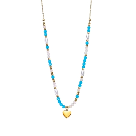 Collar Lotus Style corazón y perlas LS2553-1/3