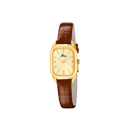 Reloj Lotus Square dorado 19083/2