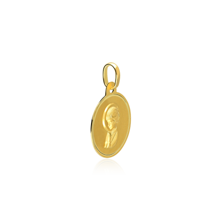 Medalla Oro 18k Virgen niña "Laire"
