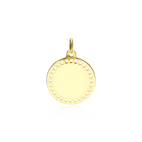 Medalla Oro 18k Virgen niña "Celeste"