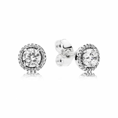 Pendientes en plata de ley Elegancia Clásica 296272CZ