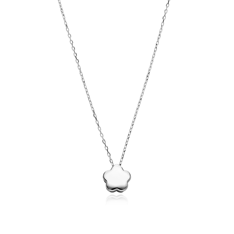 Gargantilla Oro Blanco 18k "Azucena"
