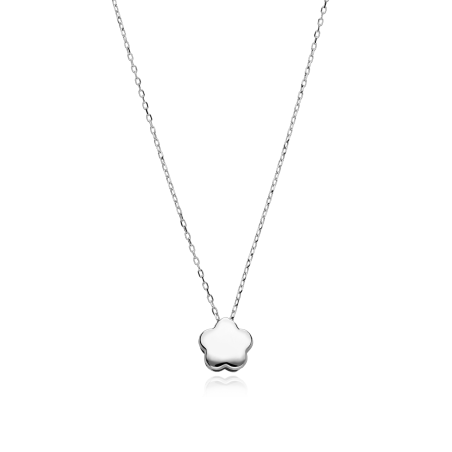Gargantilla Oro Blanco 18k "Azucena"