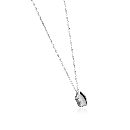Gargantilla Oro Blanco 18k "Azucena"