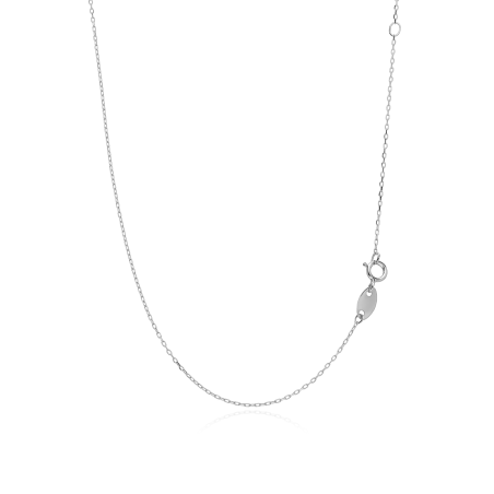 Gargantilla Oro Blanco 18k "Azucena"