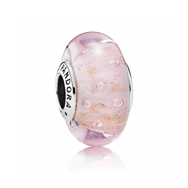 Charm cristal de Murano Rosa Brillante