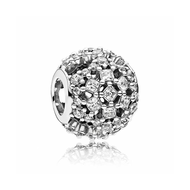 Charm en plata de ley Copo de Nieve 796378CZ