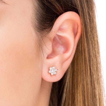 Pendientes Vidal & Vidal Flor G1904B
