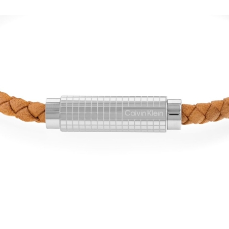 Pulsera Calvin Klein acero y cuero 35000422