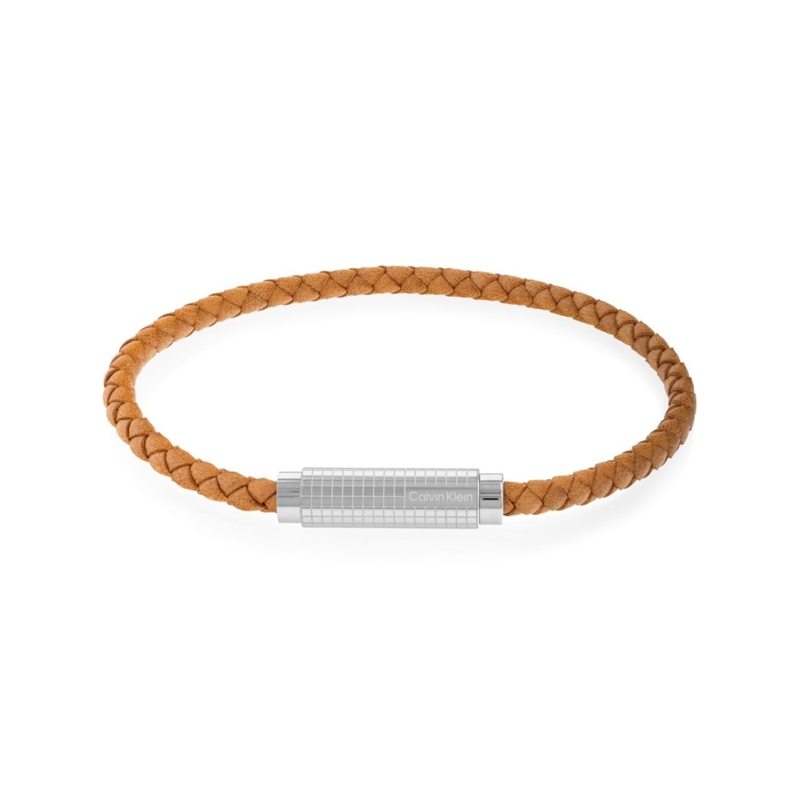 Pulsera Calvin Klein acero y cuero 35000422