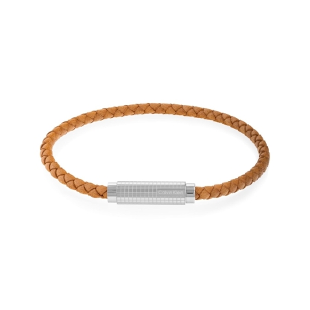 Pulsera Calvin Klein acero y cuero 35000422