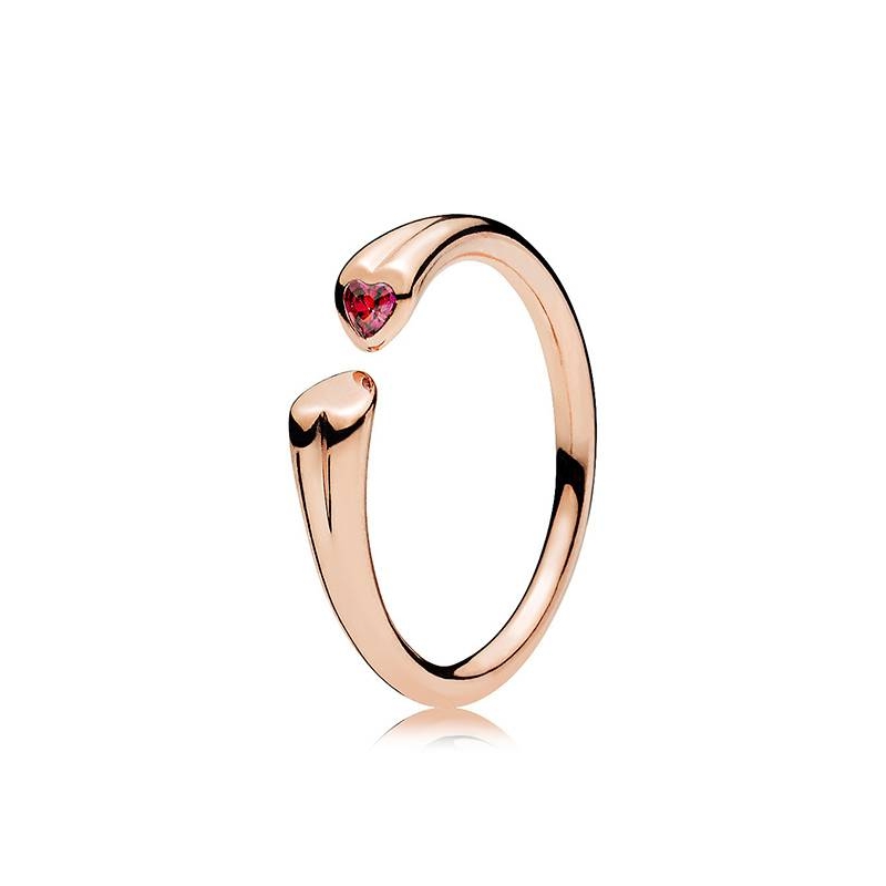 Anillo en Pandora Rose Dos Corazones 186570CZR