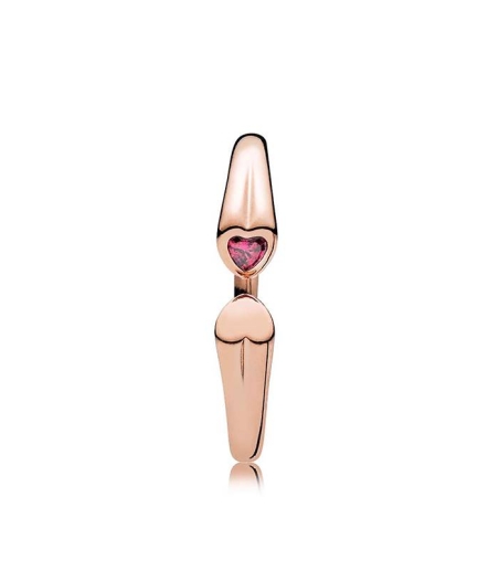 Anillo en Pandora Rose Dos Corazones 186570CZR