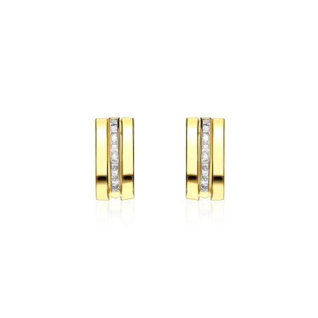 Pendientes Oro 9k y circonitas "Angustias"