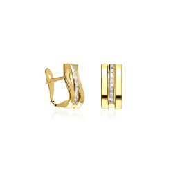 Pendientes Oro 9k y circonitas "Angustias"