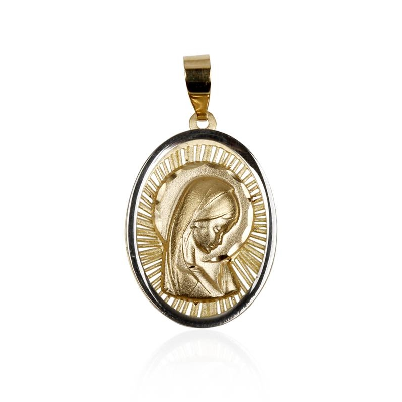 Medalla "Celestial" Oro 18k Virgen niña