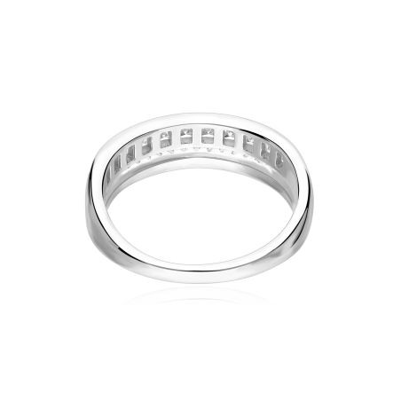 Anillo plata primera ley y circonitas "Darla"