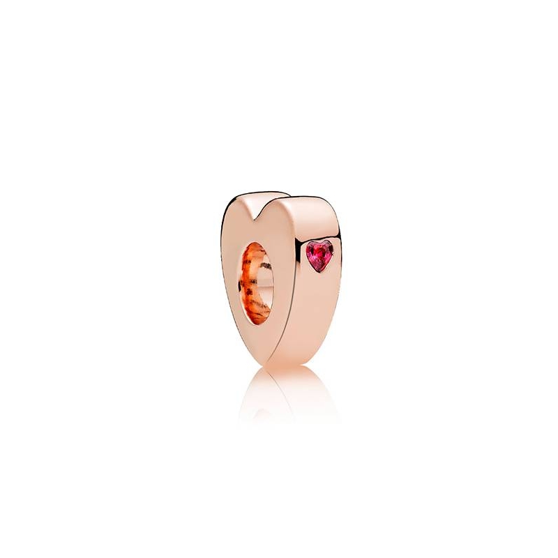 Charm Separador en PANDORA Rose Dos Corazones 786559CZR