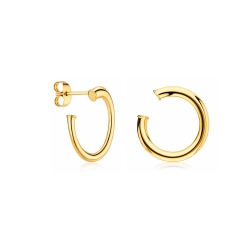 Pendientes Oro 18k Círculos 17mm "Daire"