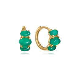 Pendientes Viceroy Plata y Ágata verde 2369E100-42