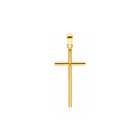 Cruz Oro 18k tubo 23mm "Moirent"