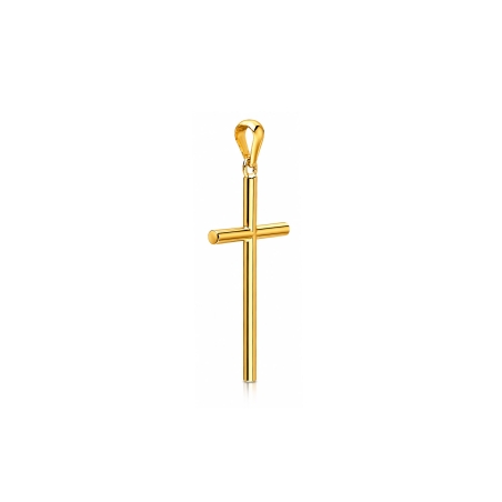 Cruz Oro 18k tubo 23mm "Moirent"