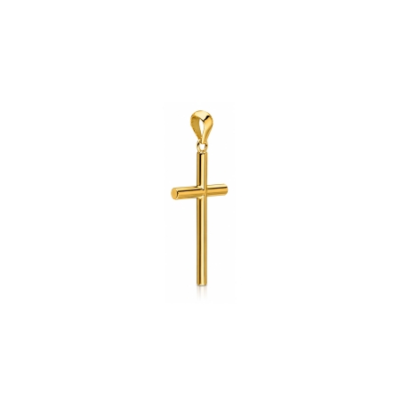 Cruz Oro 18k tubo 18mm "Moirent"