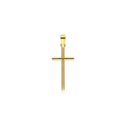 Cruz Oro 18k tubo 18mm "Moirent"