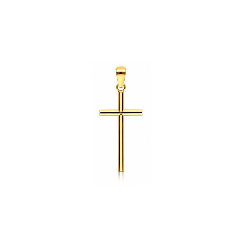 Cruz Oro 18k tubo 18mm "Moirent"