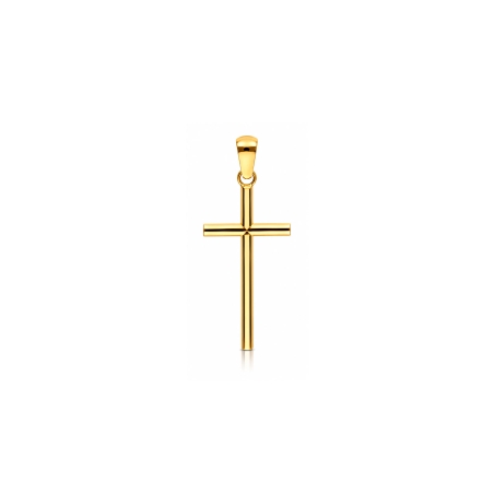 Cruz Oro 18k tubo 18mm "Moirent"
