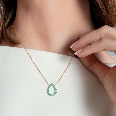 Collar Viceroy Plata y turquesa 2367C100-33