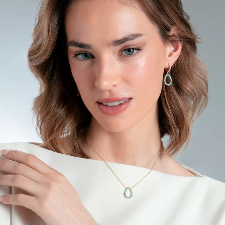 Collar Viceroy Plata y turquesa 2367C100-33