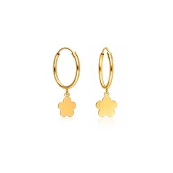 Pendientes Oro 18k flor "Simbols"