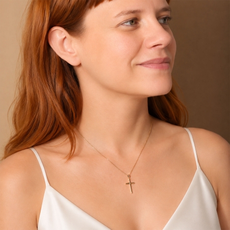 Cruz Oro 18k tubo 22mm "Maiden"