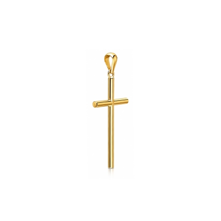 Cruz Oro 18k tubo 23mm "Moirent"