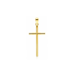 Cruz Oro 18k tubo 23mm "Moirent"