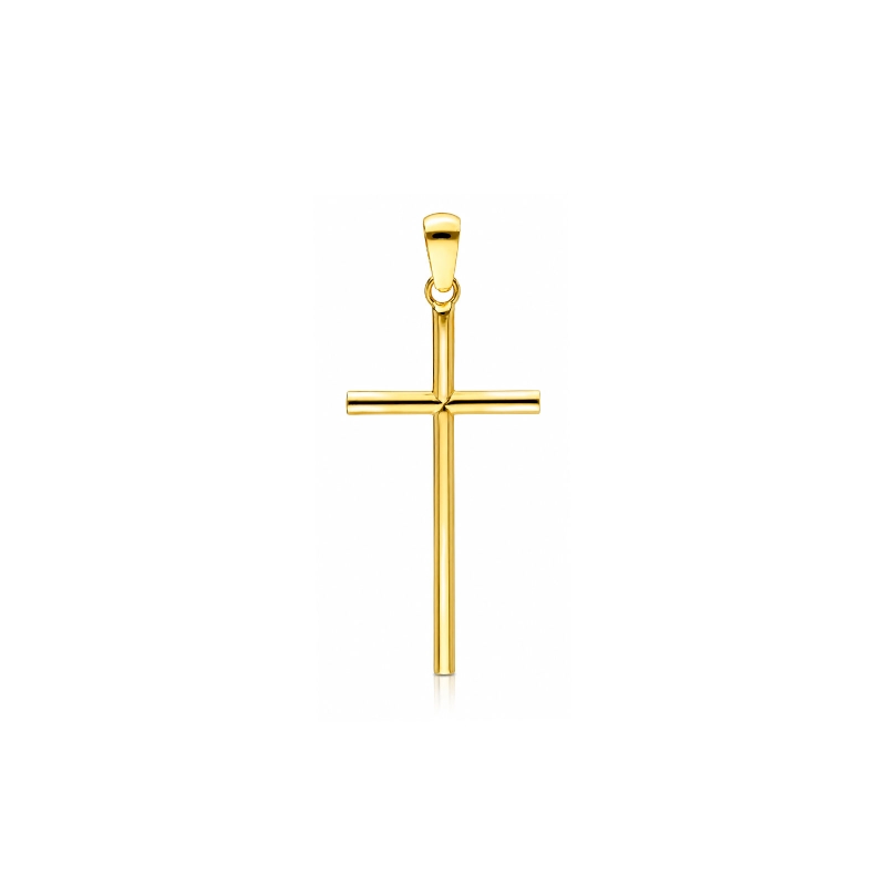 Cruz Oro 18k tubo 23mm "Moirent"