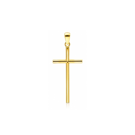 Cruz Oro 18k tubo 23mm "Moirent"