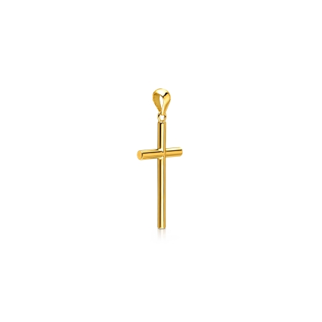 Cruz Oro 18k tubo 18mm "Moirent"