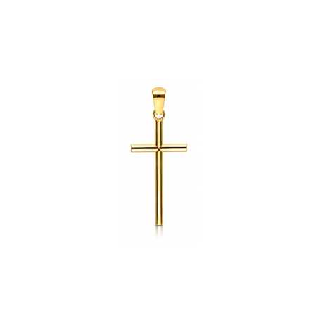 Cruz Oro 18k tubo 18mm "Moirent"