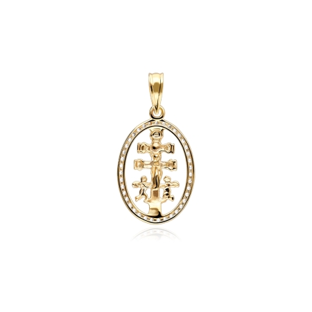 CRUZ CARAVACA "DAYTON" ORO 18K