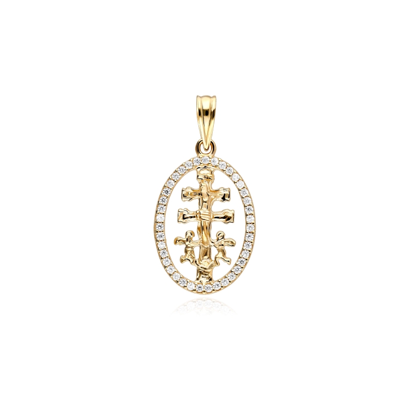 CRUZ CARAVACA "DAYTON" ORO 18K
