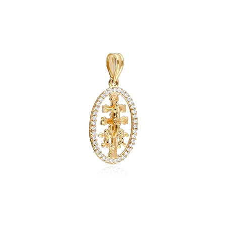 CRUZ CARAVACA "DAYTON" ORO 18K