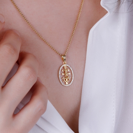 CRUZ CARAVACA "DAYTON" ORO 18K