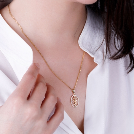 CRUZ CARAVACA "DAYTON" ORO 18K