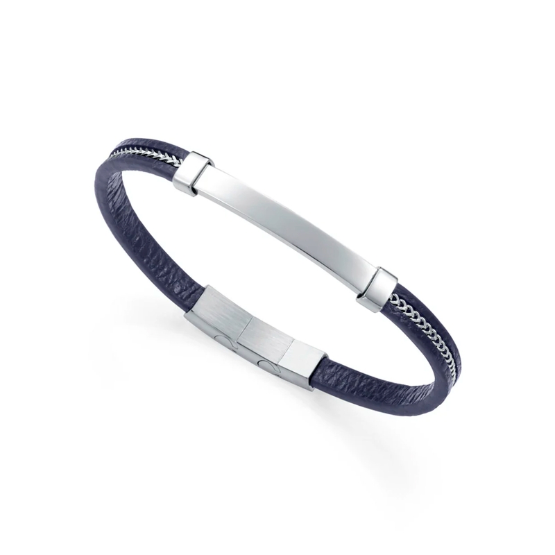 Pulsera Viceroy acero y piel 14375P01013