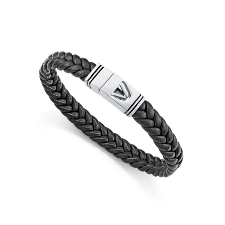 Pulsera Viceroy acero y piel 14330P01010