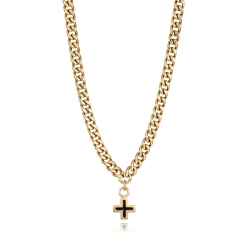 Collar Viceroy Acero y cruz 14393C01012