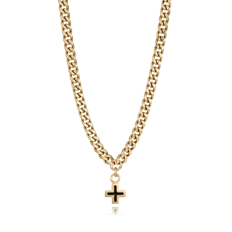 Collar Viceroy Acero y cruz 14393C01012