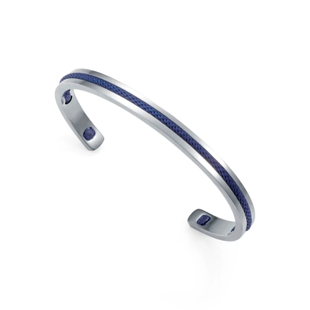 Pulsera Viceroy acero y cordón azul 14389P01013